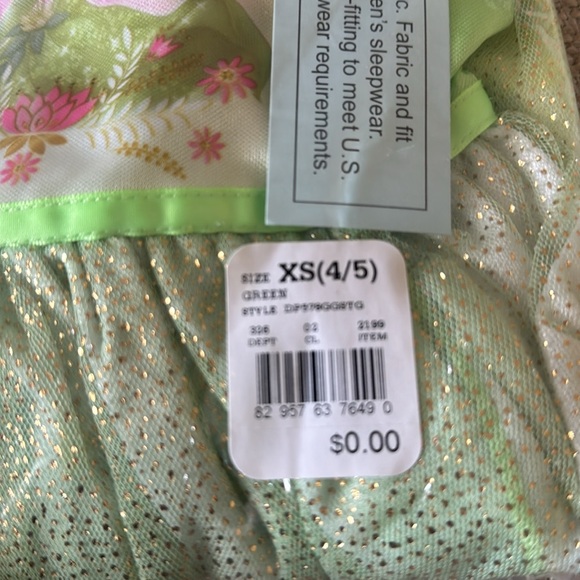 Disney Tiana Green and Gold Dress - Picture 2 of 3